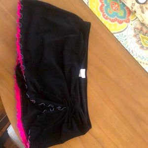 Bathing Suit Skort, Black and Pink, size 18W